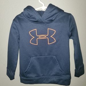 Under Armour Hoodie Navy Blue 3T Unisex